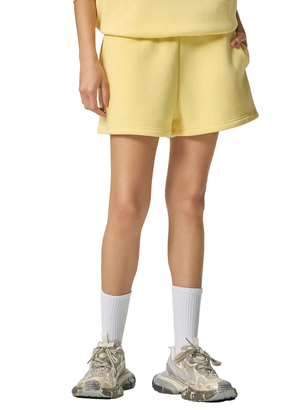 Blank Essential Fleece Drawstring Sweatshorts