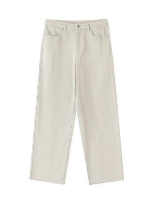 Heavyweight Cotton Straight-Leg Pants
