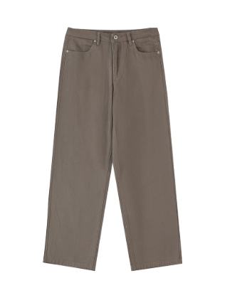 Heavyweight Cotton Straight-Leg Pants