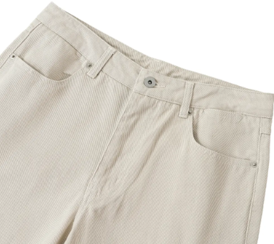 Heavyweight Cotton Straight-Leg Pants