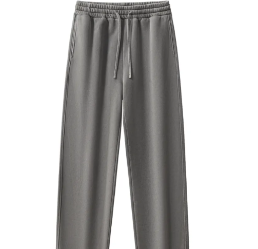 Frayed Enzyme Washed Fleece Sweatpants