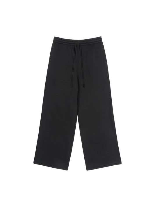 Blank Fleece Drawstring Straight-Leg Sweatpants