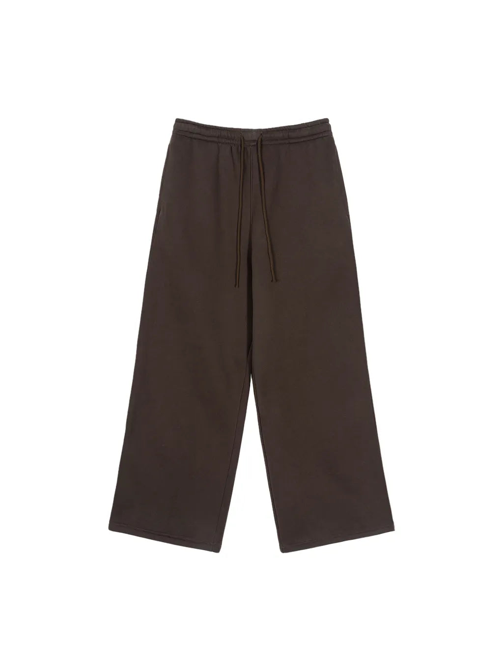 Blank Fleece Drawstring Straight-Leg Sweatpants